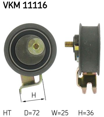 Obrázok Napínacia kladka ozubeného remeňa SKF  VKM11116